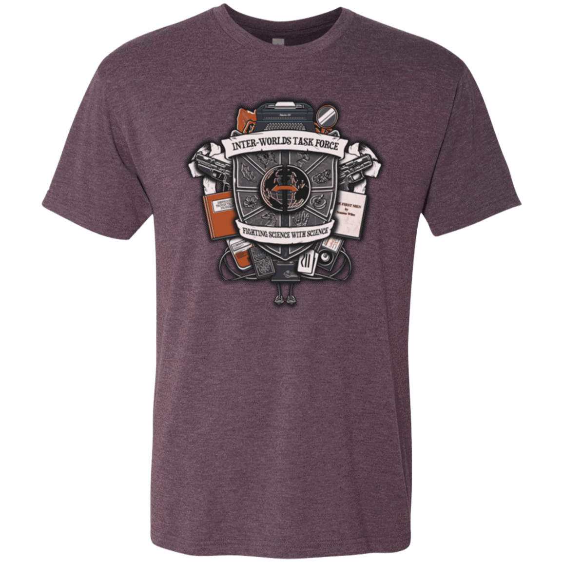 T-Shirts Vintage Purple / Small Inter Worlds Task Force Men's Triblend T-Shirt