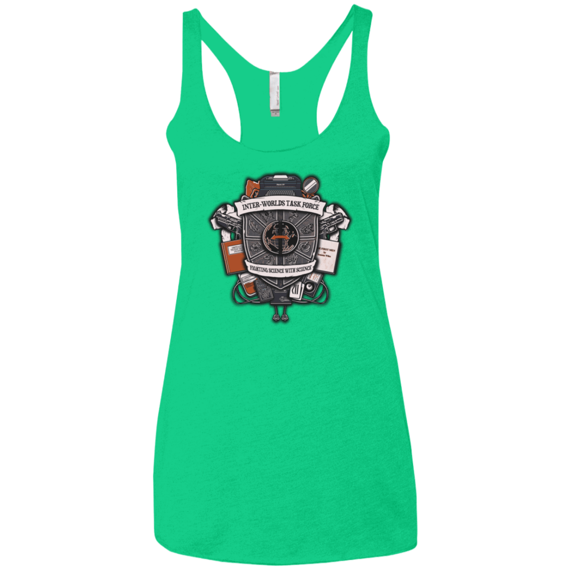 T-Shirts Envy / X-Small Inter Worlds Task Force Women's Triblend Racerback Tank