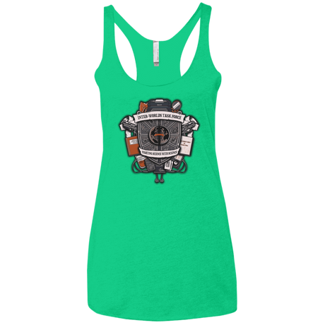 T-Shirts Envy / X-Small Inter Worlds Task Force Women's Triblend Racerback Tank