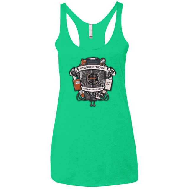 T-Shirts Envy / X-Small Inter Worlds Task Force Women's Triblend Racerback Tank