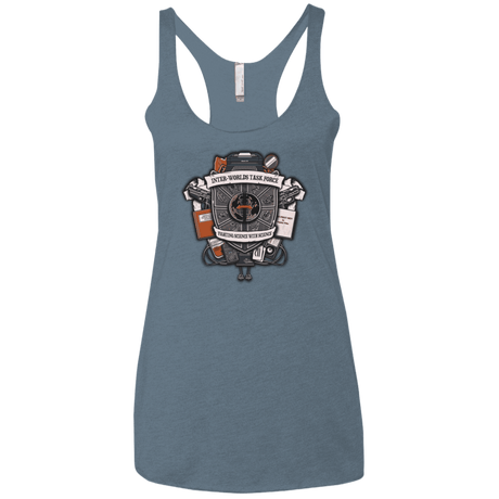 T-Shirts Indigo / X-Small Inter Worlds Task Force Women's Triblend Racerback Tank