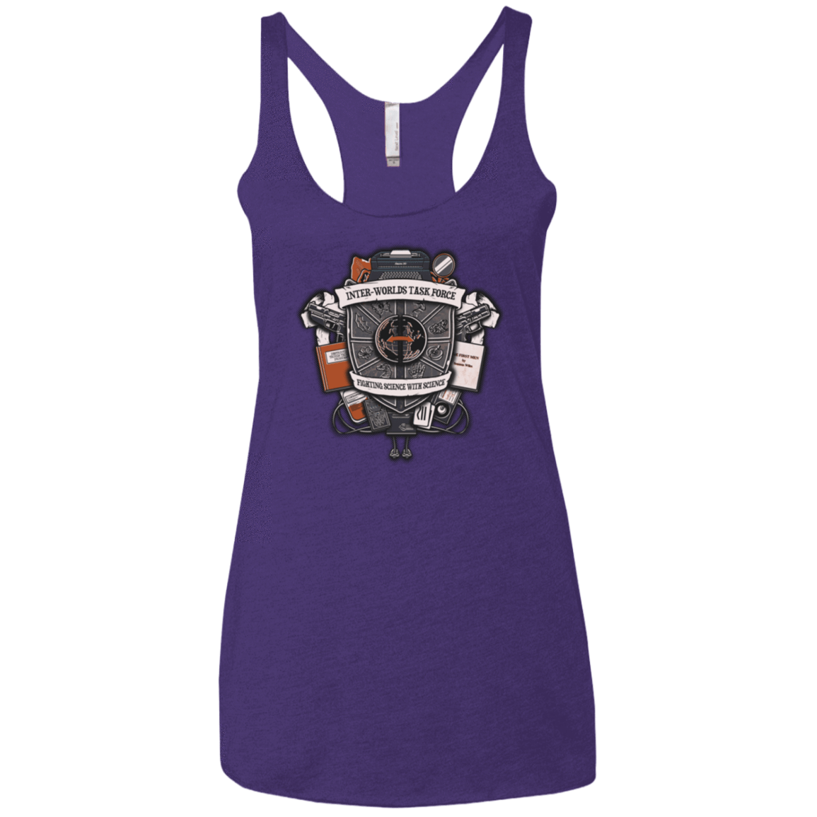 T-Shirts Purple / X-Small Inter Worlds Task Force Women's Triblend Racerback Tank