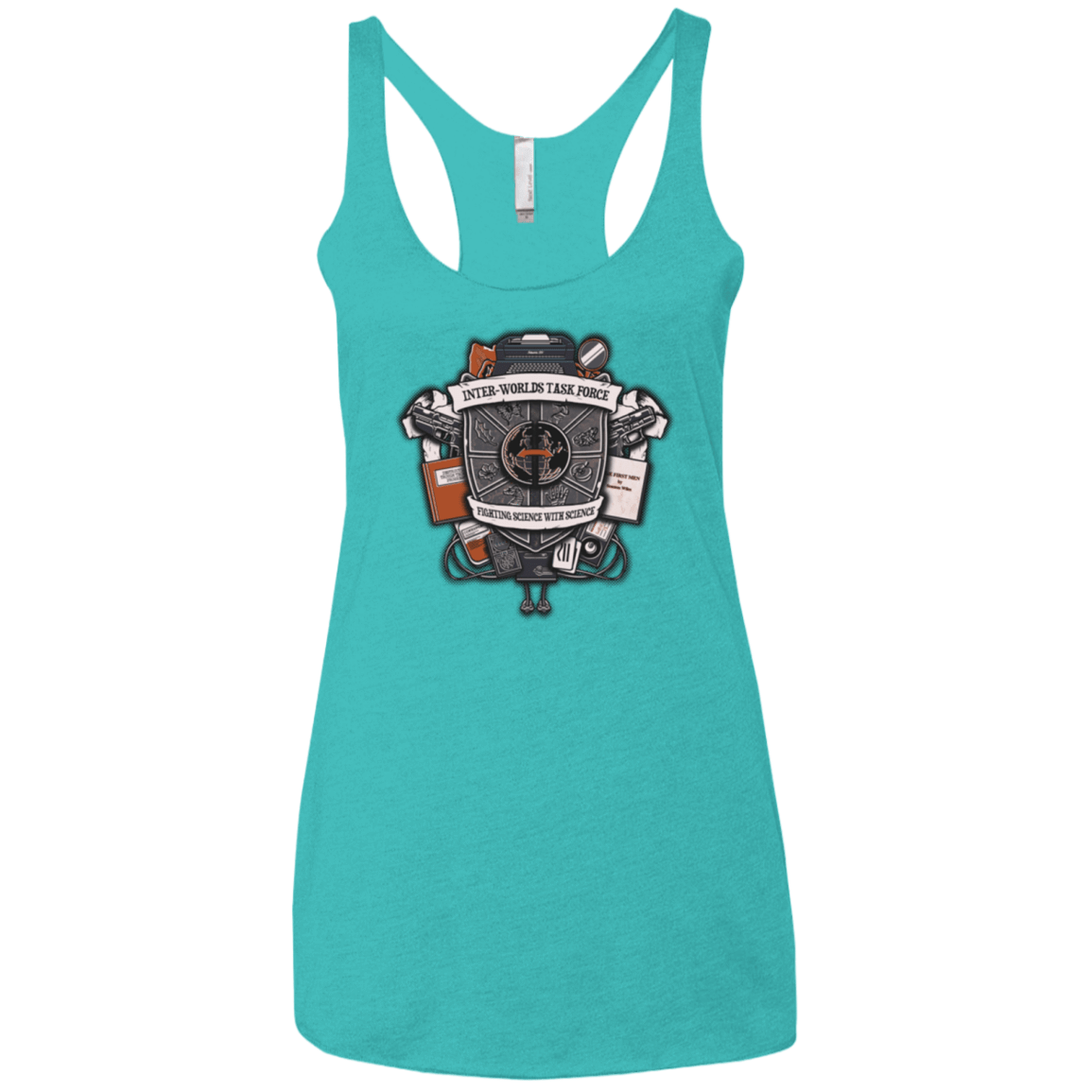 T-Shirts Tahiti Blue / X-Small Inter Worlds Task Force Women's Triblend Racerback Tank