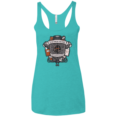 T-Shirts Tahiti Blue / X-Small Inter Worlds Task Force Women's Triblend Racerback Tank