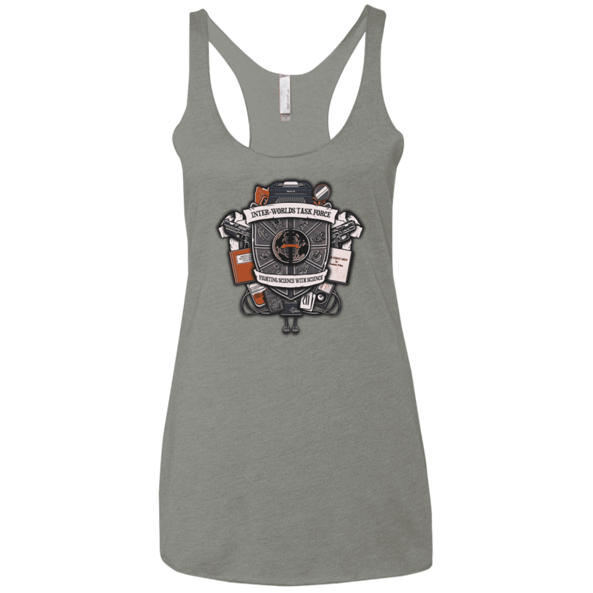 T-Shirts Venetian Grey / X-Small Inter Worlds Task Force Women's Triblend Racerback Tank