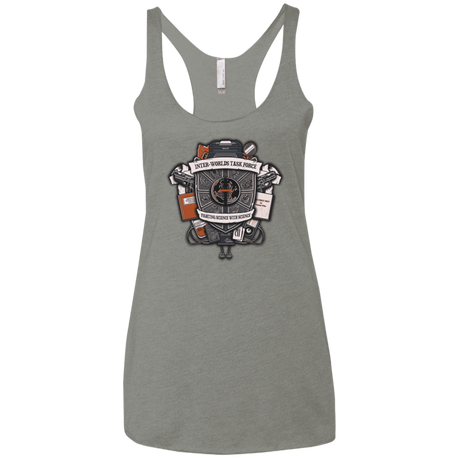 T-Shirts Venetian Grey / X-Small Inter Worlds Task Force Women's Triblend Racerback Tank