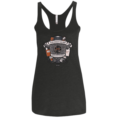 T-Shirts Vintage Black / X-Small Inter Worlds Task Force Women's Triblend Racerback Tank