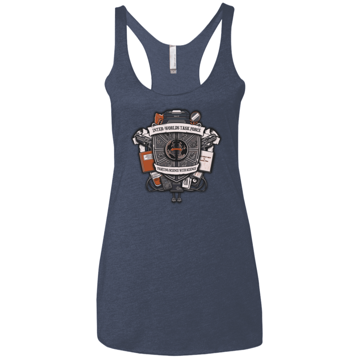 T-Shirts Vintage Navy / X-Small Inter Worlds Task Force Women's Triblend Racerback Tank