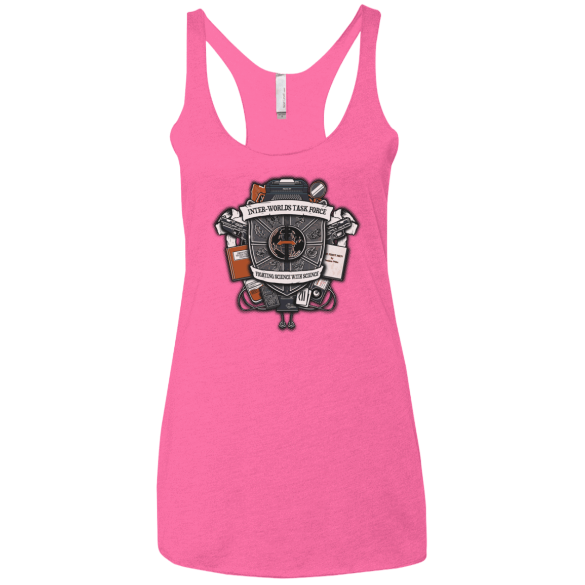 T-Shirts Vintage Pink / X-Small Inter Worlds Task Force Women's Triblend Racerback Tank