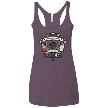T-Shirts Vintage Purple / X-Small Inter Worlds Task Force Women's Triblend Racerback Tank
