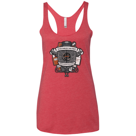 T-Shirts Vintage Red / X-Small Inter Worlds Task Force Women's Triblend Racerback Tank