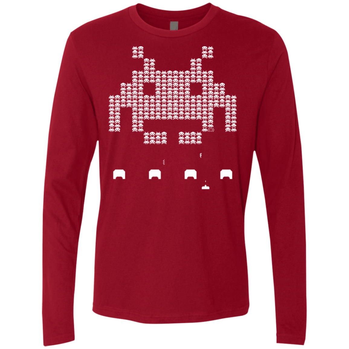 T-Shirts Cardinal / S Invade Men's Premium Long Sleeve