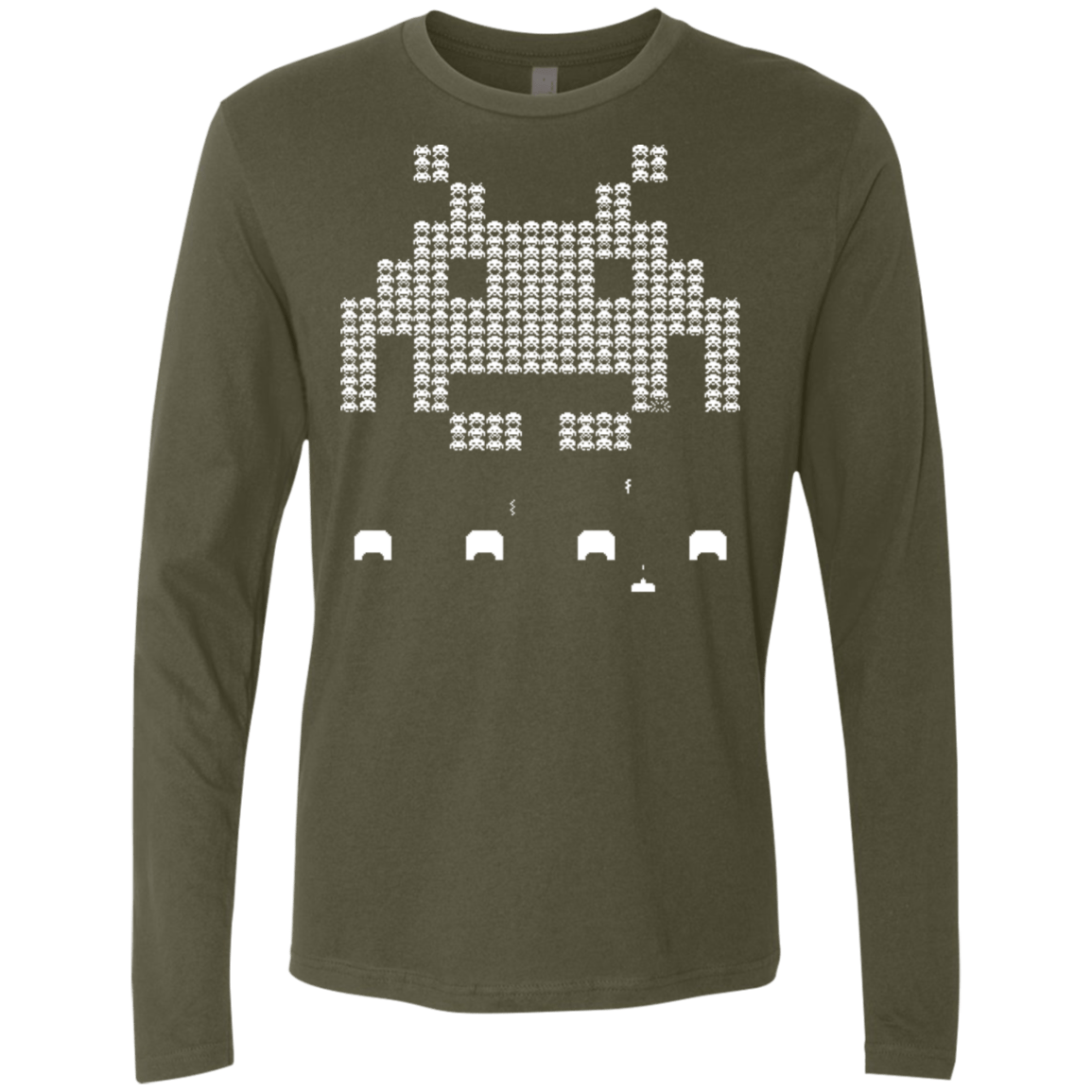 T-Shirts Military Green / S Invade Men's Premium Long Sleeve