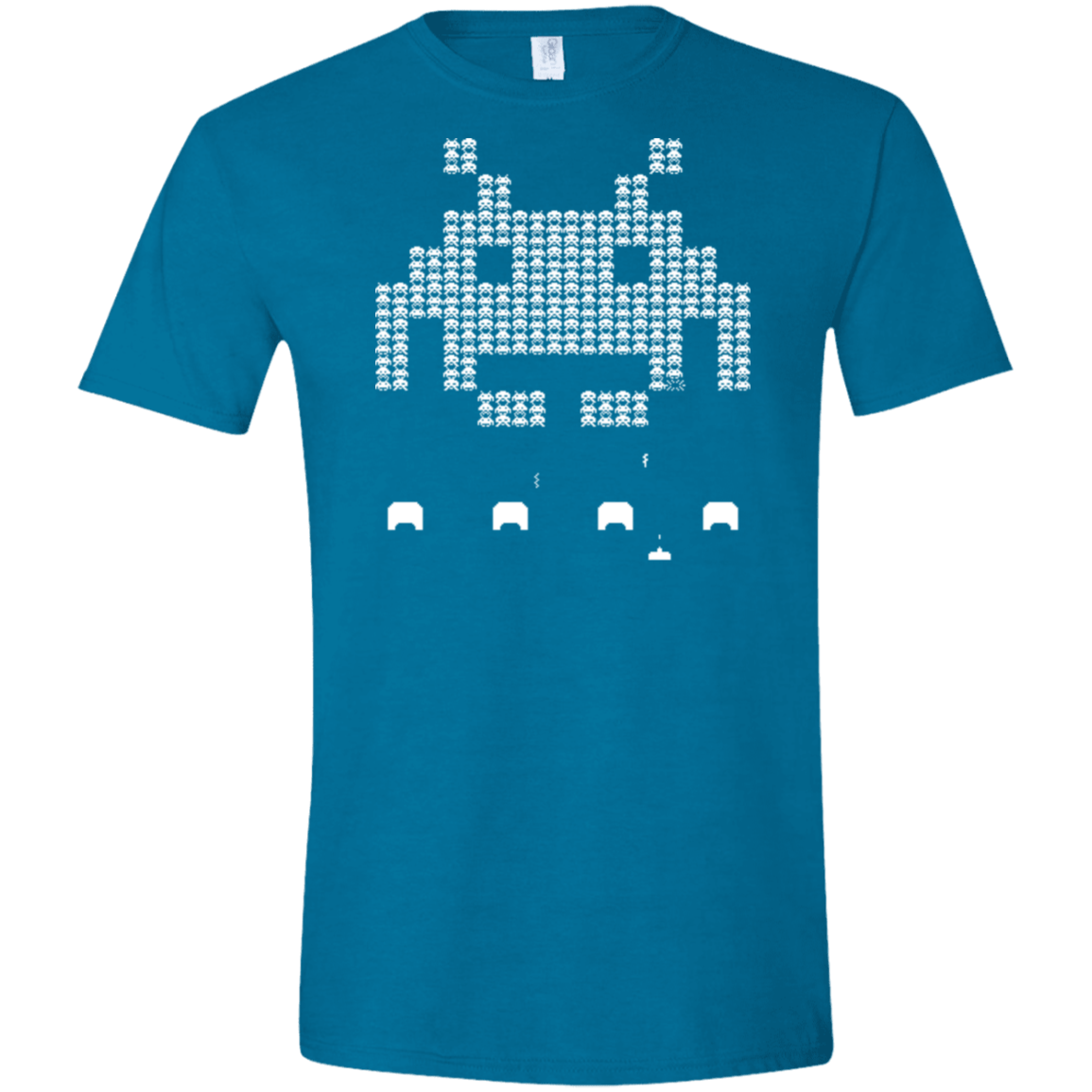 T-Shirts Antique Sapphire / S Invade Men's Semi-Fitted Softstyle