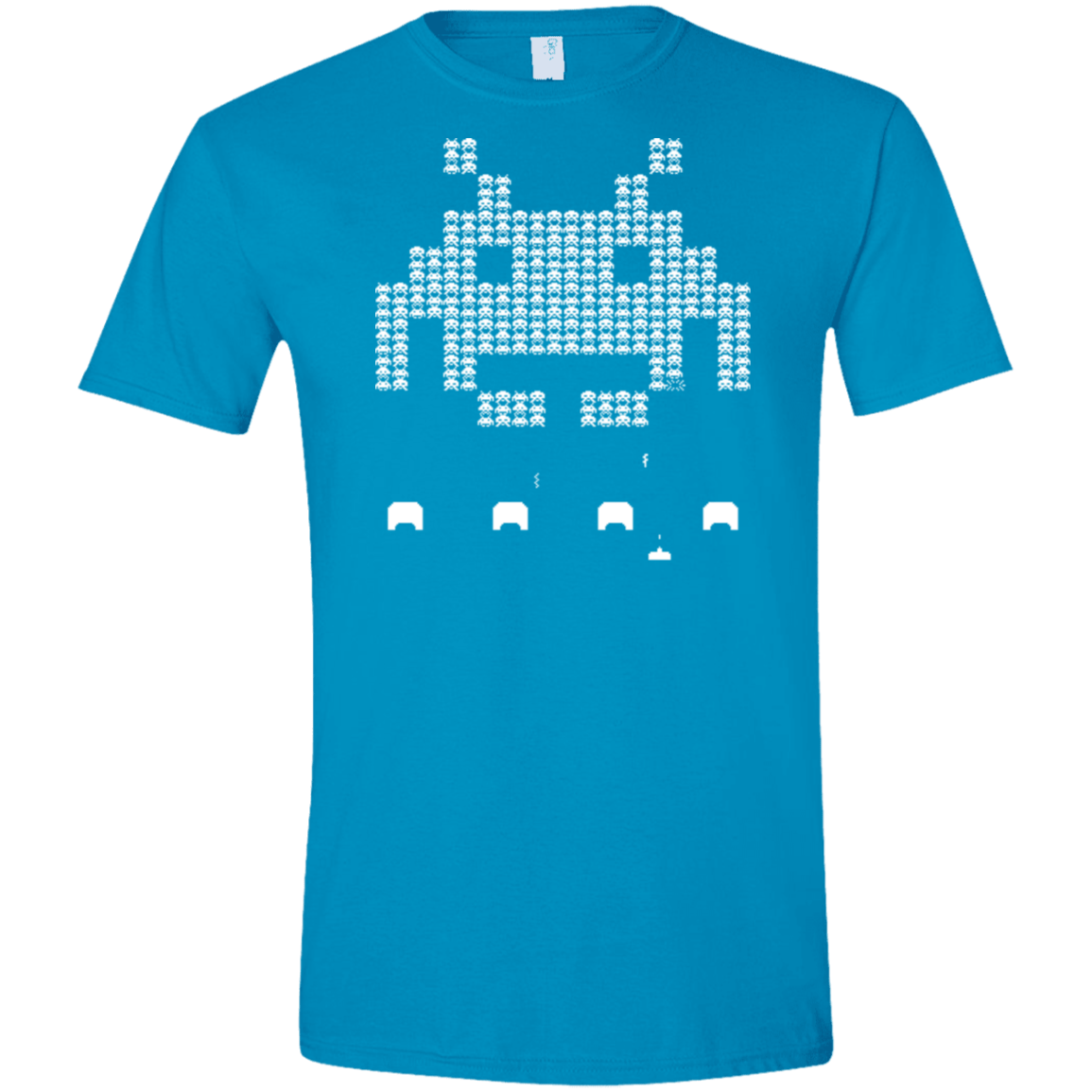 T-Shirts Sapphire / S Invade Men's Semi-Fitted Softstyle