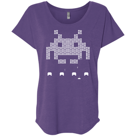 T-Shirts Purple Rush / X-Small Invade Triblend Dolman Sleeve