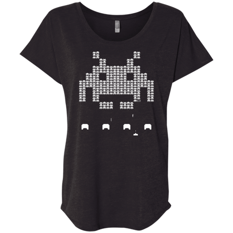 T-Shirts Vintage Black / X-Small Invade Triblend Dolman Sleeve