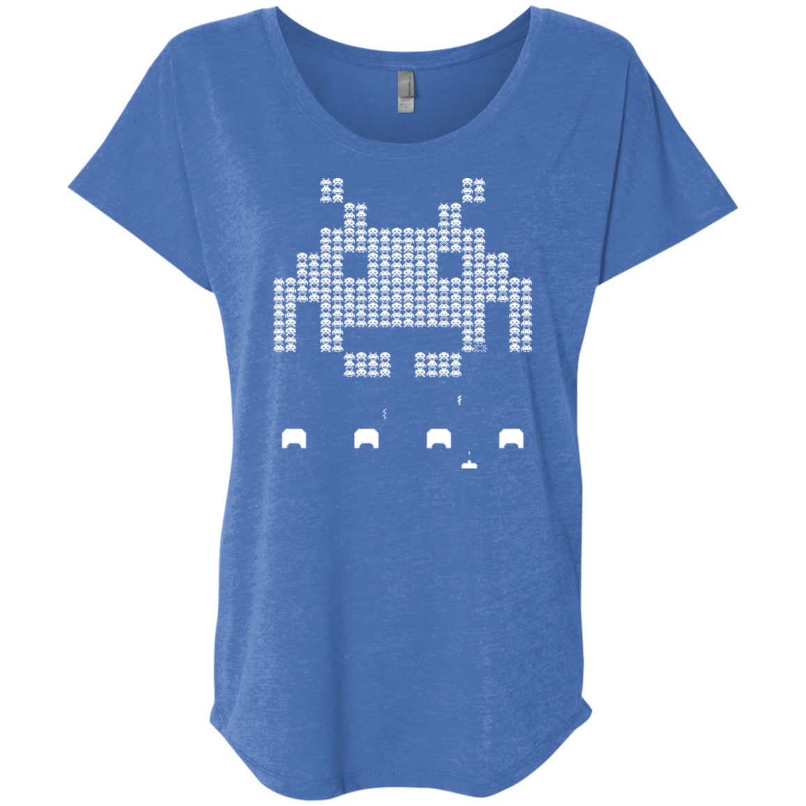 T-Shirts Vintage Royal / X-Small Invade Triblend Dolman Sleeve