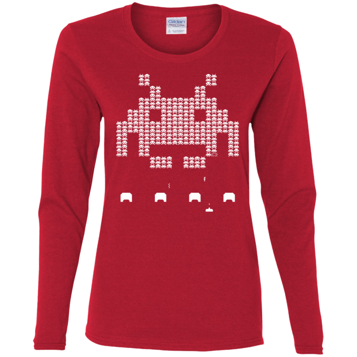 T-Shirts Red / S Invade Women's Long Sleeve T-Shirt