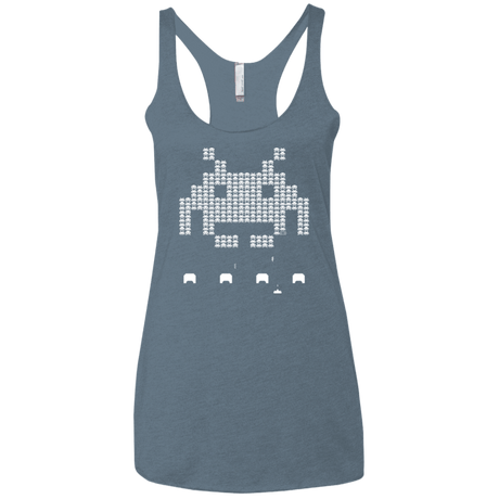 T-Shirts Indigo / X-Small Invade Women's Triblend Racerback Tank