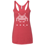 T-Shirts Vintage Red / X-Small Invade Women's Triblend Racerback Tank