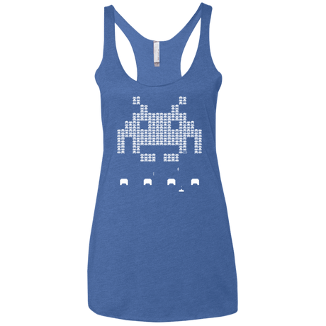 T-Shirts Vintage Royal / X-Small Invade Women's Triblend Racerback Tank