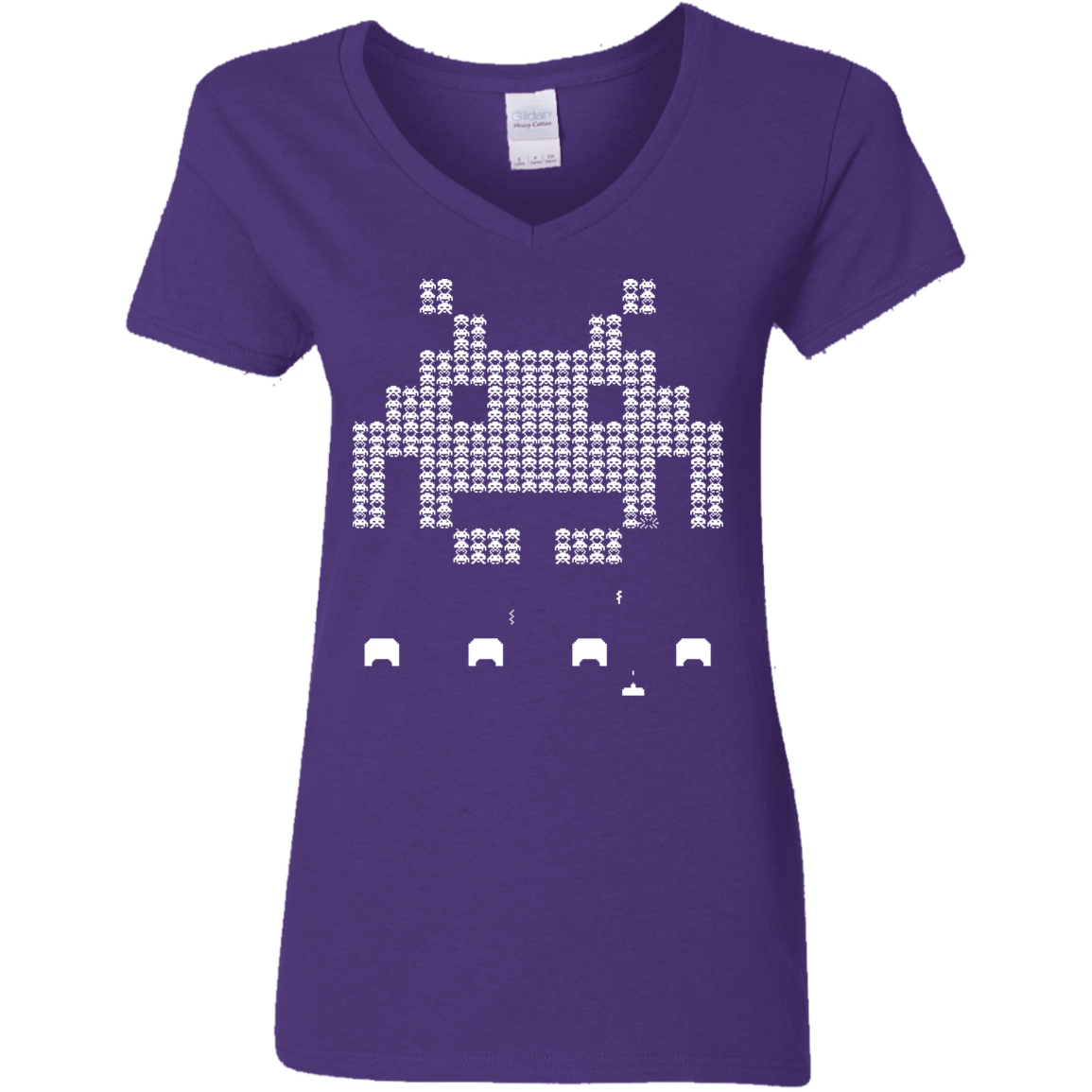 T-Shirts Purple / S Invade Women's V-Neck T-Shirt