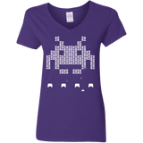 T-Shirts Purple / S Invade Women's V-Neck T-Shirt