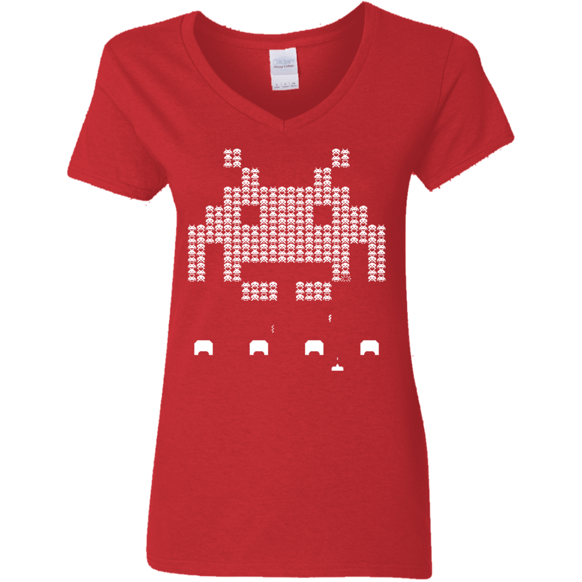 T-Shirts Red / S Invade Women's V-Neck T-Shirt