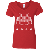 T-Shirts Red / S Invade Women's V-Neck T-Shirt