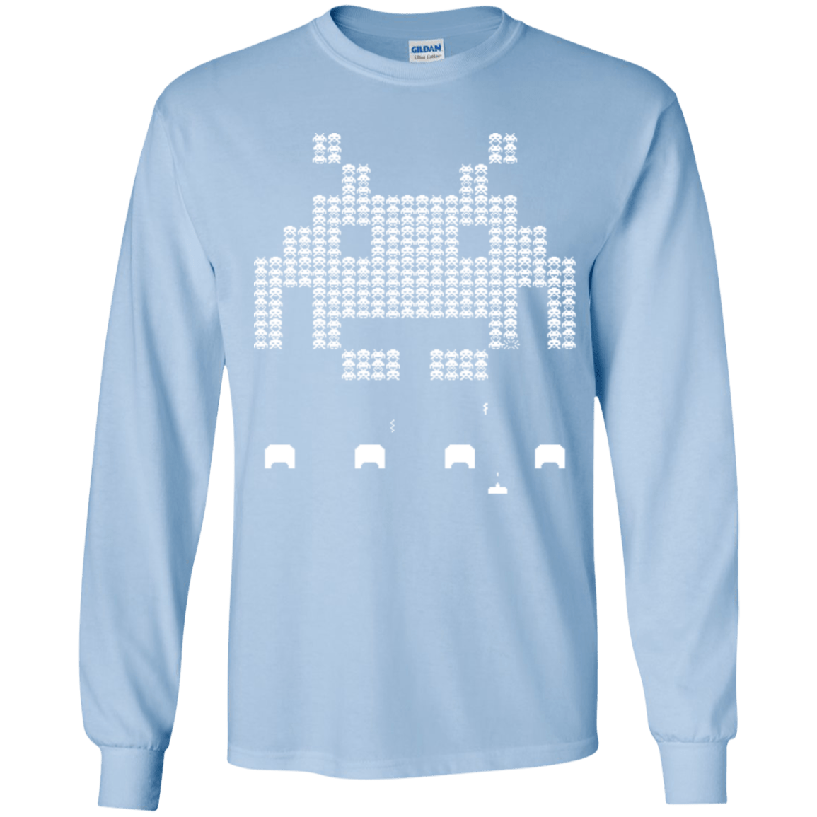 T-Shirts Light Blue / YS Invade Youth Long Sleeve T-Shirt