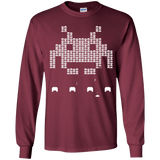 T-Shirts Maroon / YS Invade Youth Long Sleeve T-Shirt