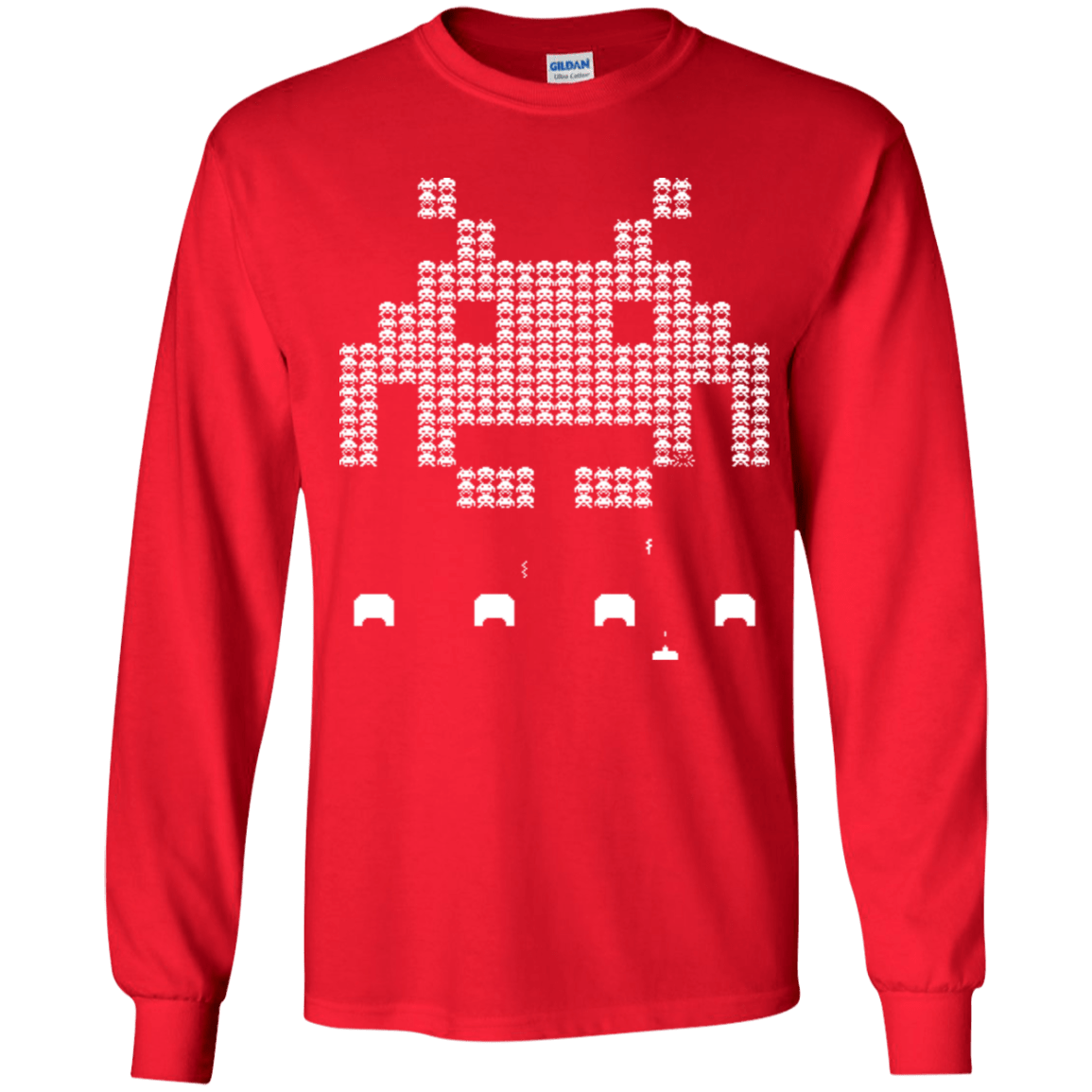 T-Shirts Red / YS Invade Youth Long Sleeve T-Shirt