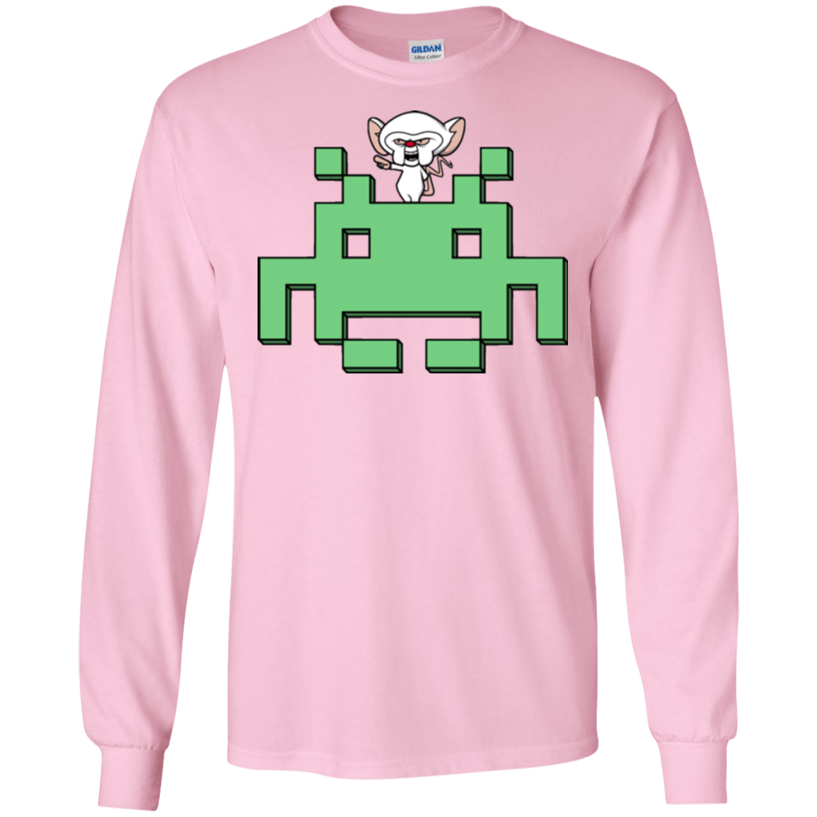 T-Shirts Light Pink / S Invaderbrain Men's Long Sleeve T-Shirt
