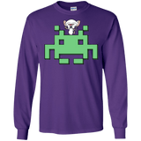 T-Shirts Purple / S Invaderbrain Men's Long Sleeve T-Shirt