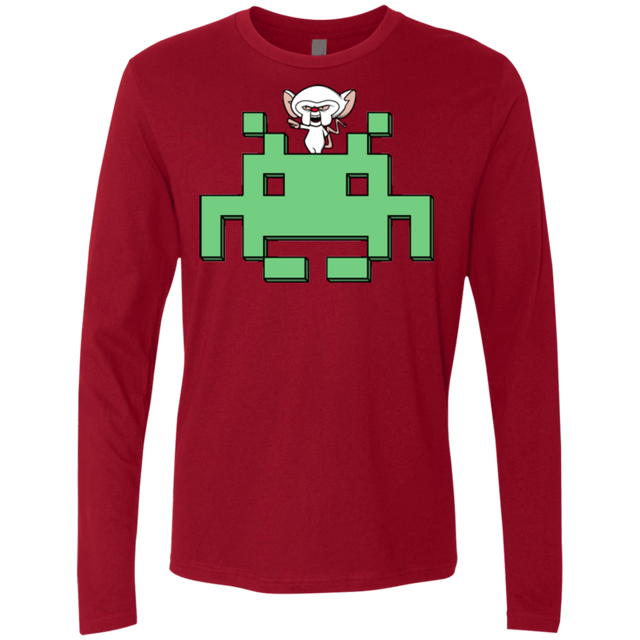 T-Shirts Cardinal / S Invaderbrain Men's Premium Long Sleeve