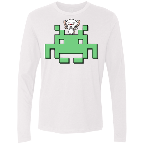 T-Shirts White / S Invaderbrain Men's Premium Long Sleeve