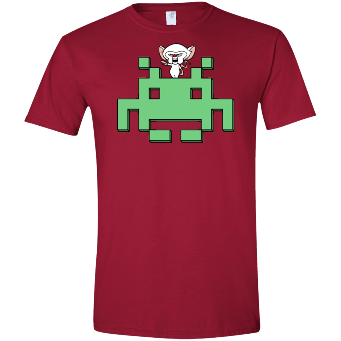 T-Shirts Cardinal Red / S Invaderbrain Men's Semi-Fitted Softstyle