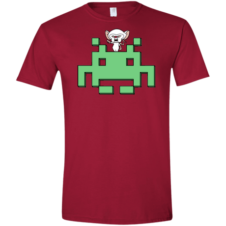 T-Shirts Cardinal Red / S Invaderbrain Men's Semi-Fitted Softstyle