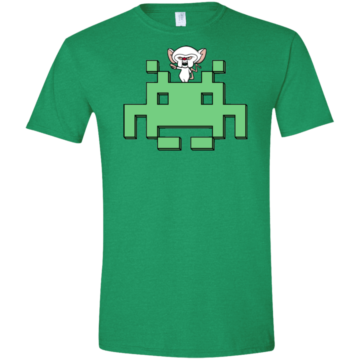 T-Shirts Heather Irish Green / S Invaderbrain Men's Semi-Fitted Softstyle
