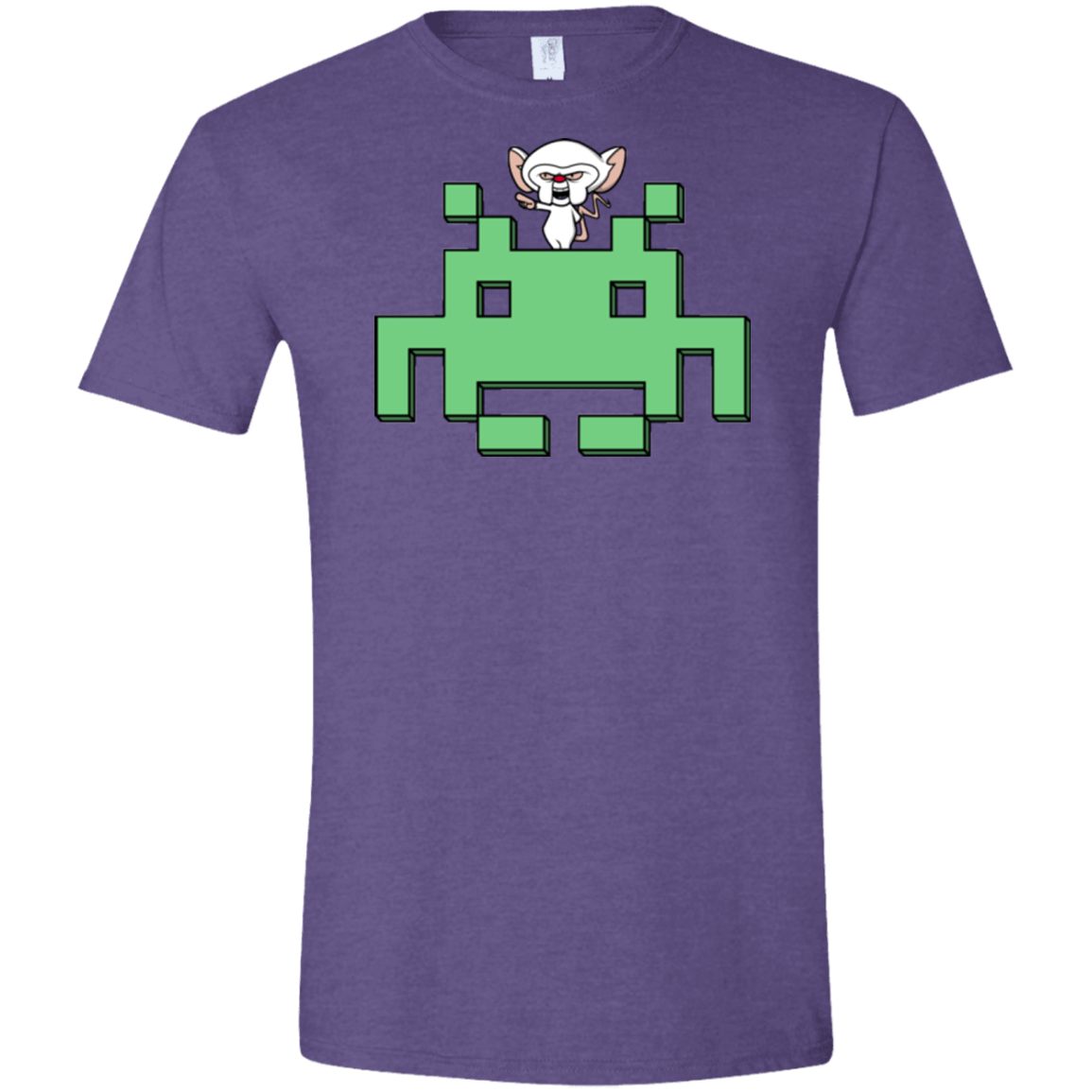 T-Shirts Heather Purple / S Invaderbrain Men's Semi-Fitted Softstyle