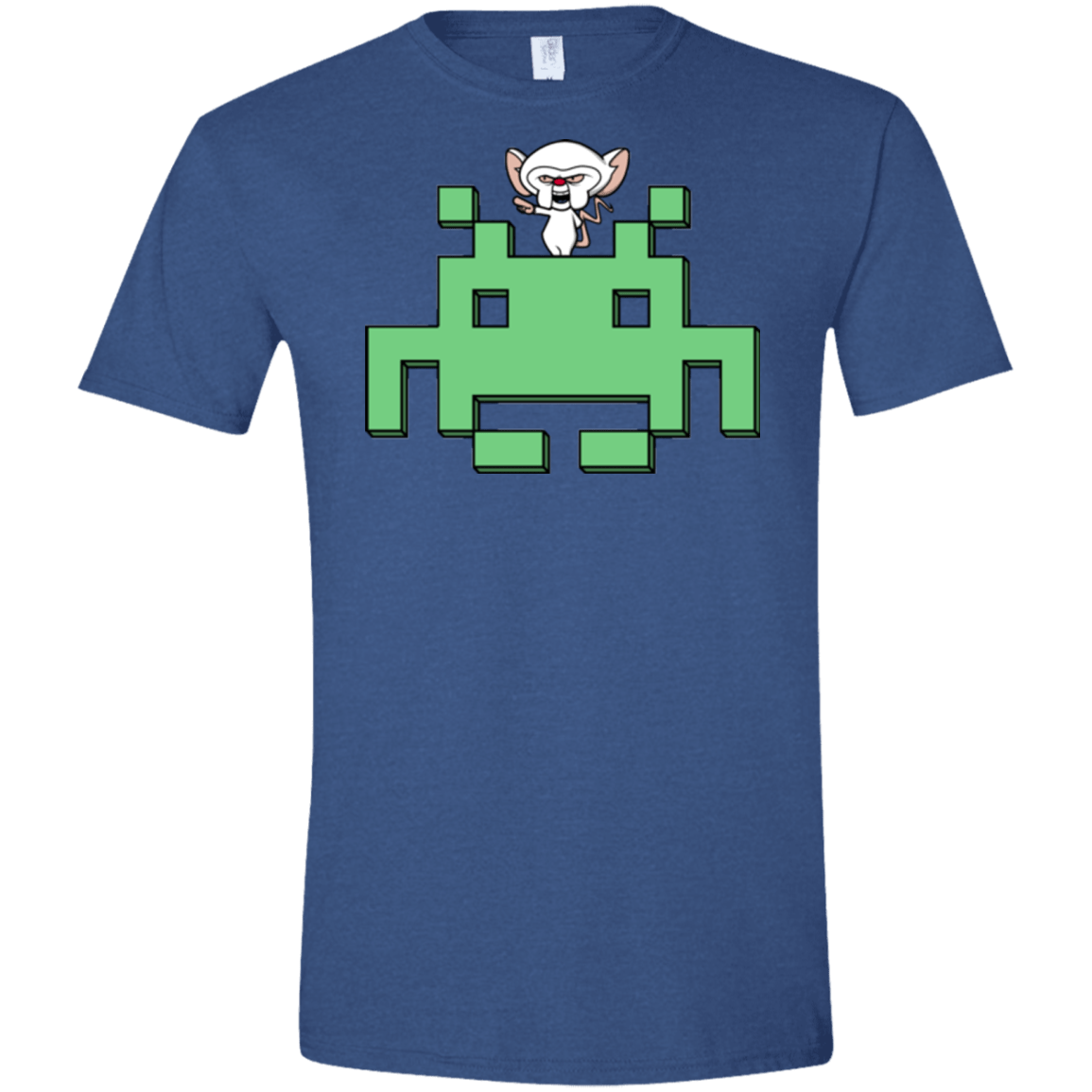 T-Shirts Heather Royal / X-Small Invaderbrain Men's Semi-Fitted Softstyle