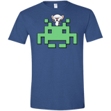 T-Shirts Heather Royal / X-Small Invaderbrain Men's Semi-Fitted Softstyle