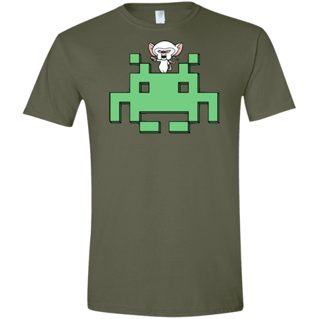 T-Shirts Military Green / S Invaderbrain Men's Semi-Fitted Softstyle
