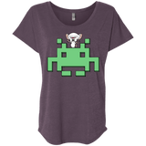 T-Shirts Vintage Purple / X-Small Invaderbrain Triblend Dolman Sleeve