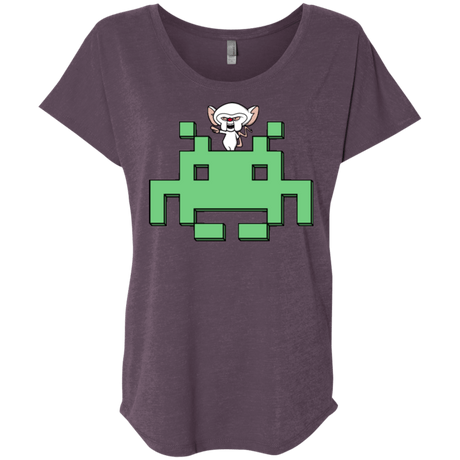 T-Shirts Vintage Purple / X-Small Invaderbrain Triblend Dolman Sleeve