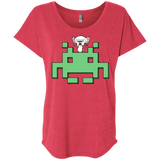 T-Shirts Vintage Red / X-Small Invaderbrain Triblend Dolman Sleeve