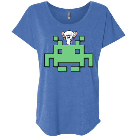 T-Shirts Vintage Royal / X-Small Invaderbrain Triblend Dolman Sleeve