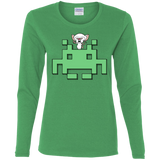 T-Shirts Irish Green / S Invaderbrain Women's Long Sleeve T-Shirt