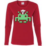 T-Shirts Red / S Invaderbrain Women's Long Sleeve T-Shirt